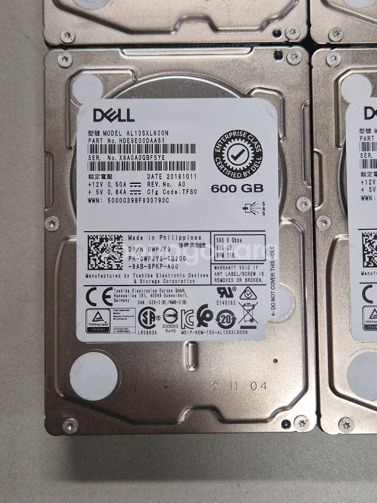 Dell 2.5인치 SAS HDD 1.5K--0