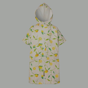 배럴 키즈 집업 레몬 판초 타월 140