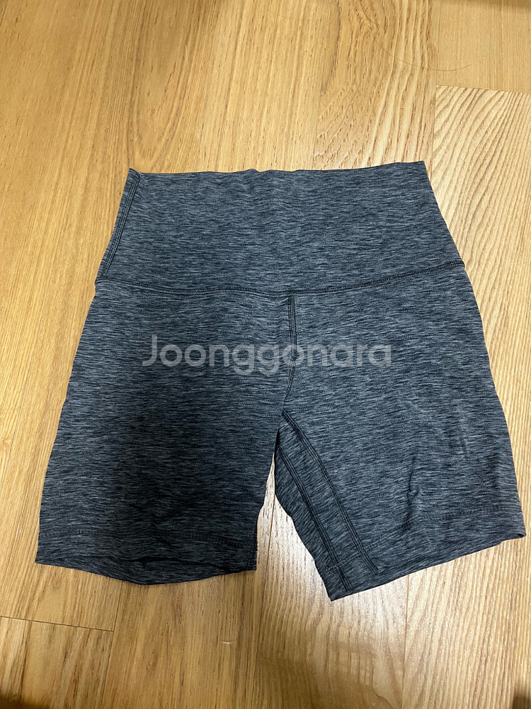 룰루레몬 얼라인 6인치 헤더 그레이 숏레깅스--0