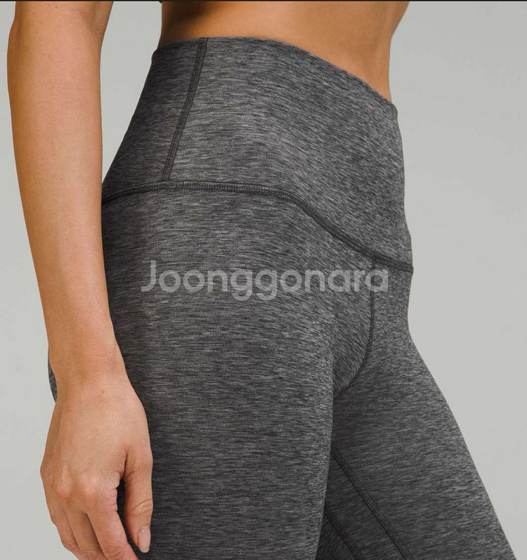룰루레몬 얼라인 6인치 헤더 그레이 숏레깅스--3