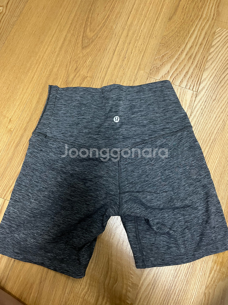 룰루레몬 얼라인 6인치 헤더 그레이 숏레깅스--1