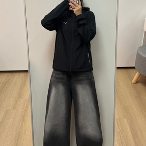 나이키 드라이핏 자수로고 러닝 바람막이 자켓
