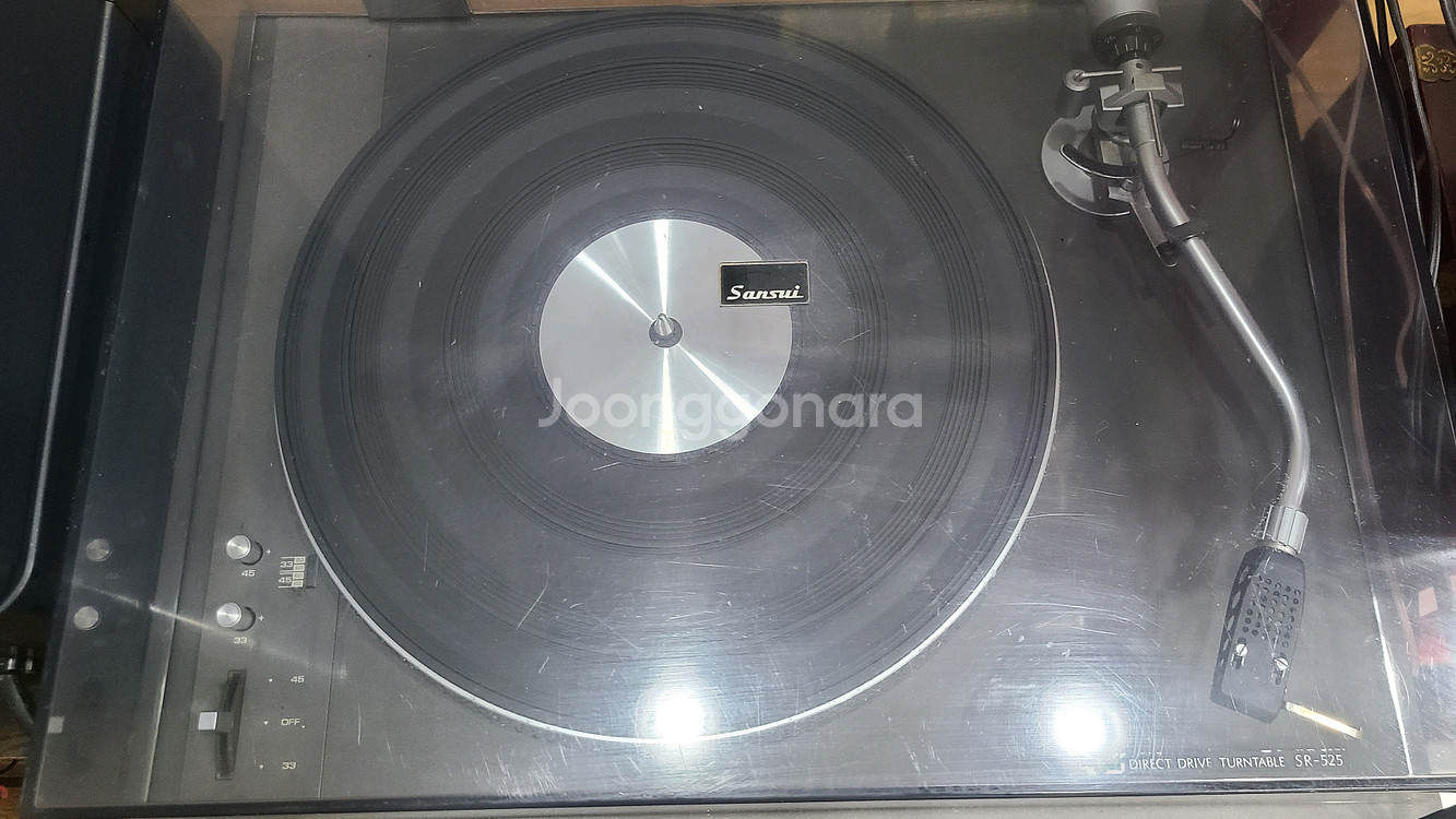 일제 빈티지 산수이 턴테이블 SR-525 110V--2