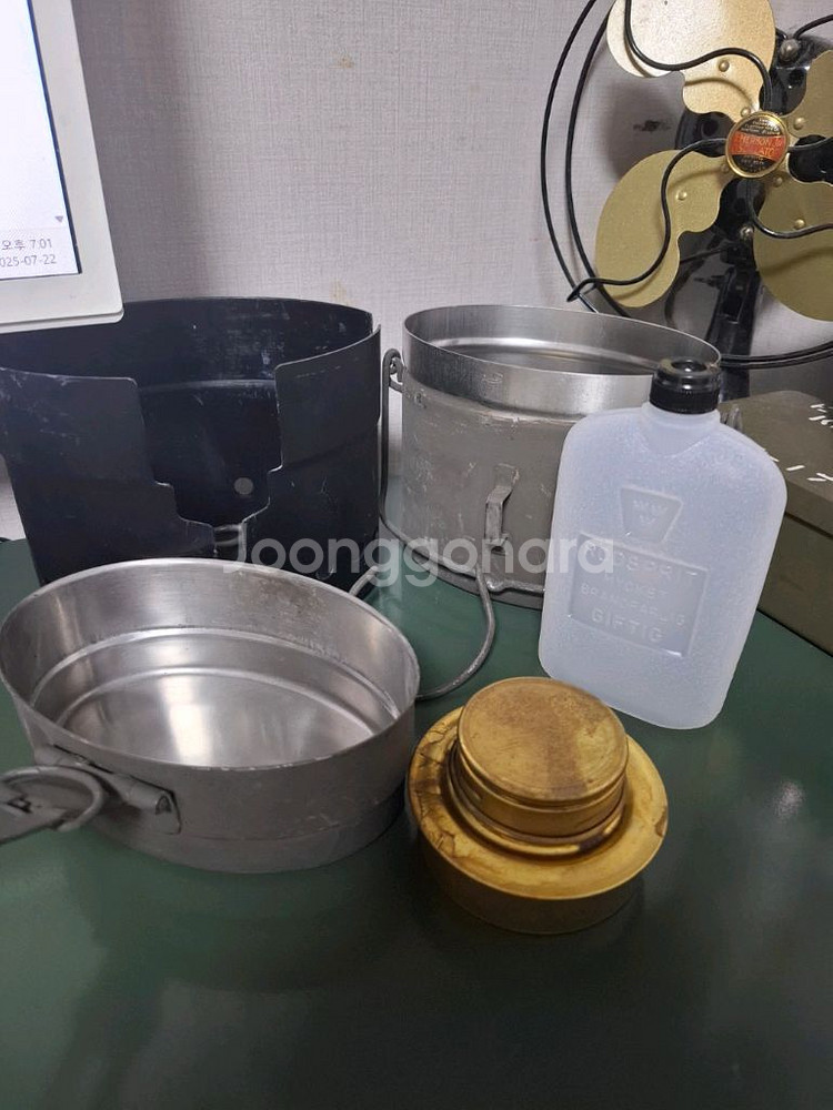 미사용 스웨덴군 스텐레스 반합--3