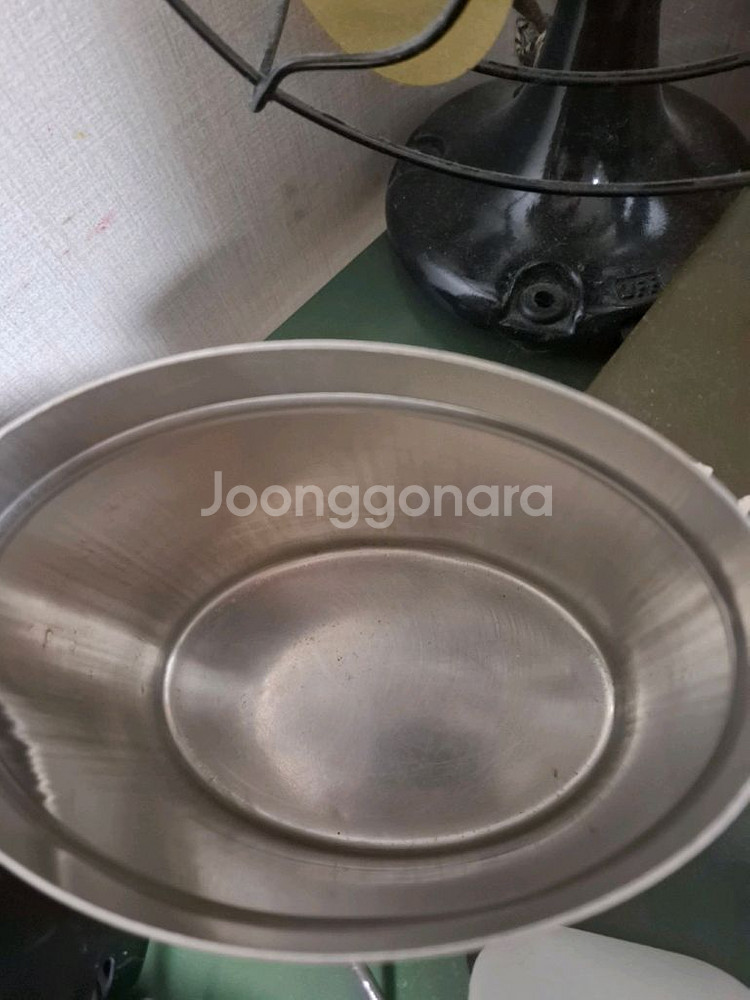 미사용 스웨덴군 스텐레스 반합--2