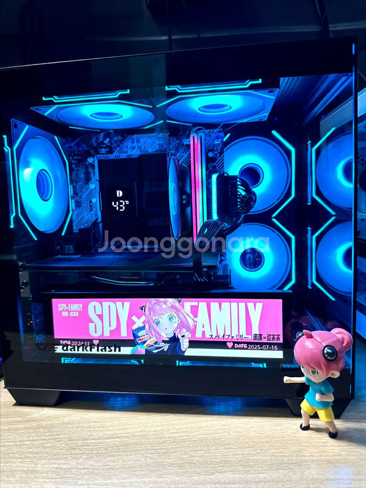 데스크탑 PC 컴퓨터 팝니다. 게이밍·영상편집·블랙 튜--0