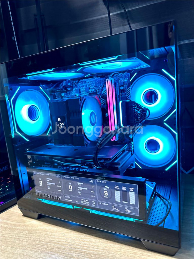 데스크탑 PC 컴퓨터 팝니다. 게이밍·영상편집·블랙 튜--4