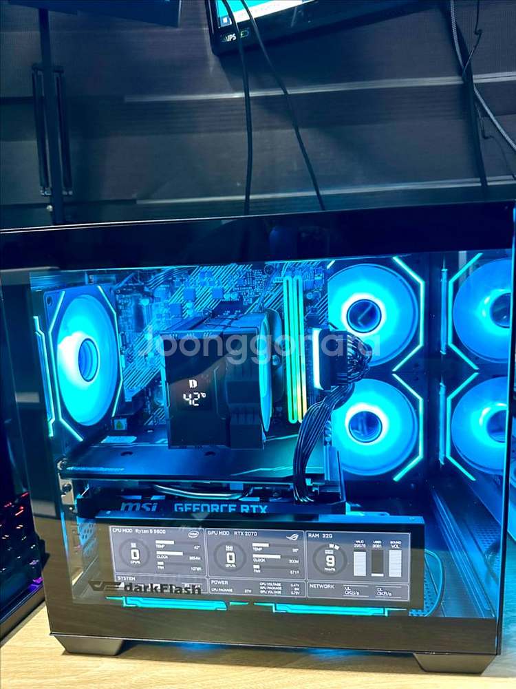 데스크탑 PC 컴퓨터 팝니다. 게이밍·영상편집·블랙 튜--3