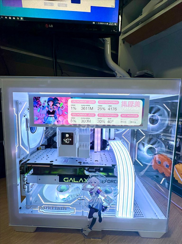 데스크탑 PC 컴퓨터 팝니다. 게이밍·영상편집·화이트--1