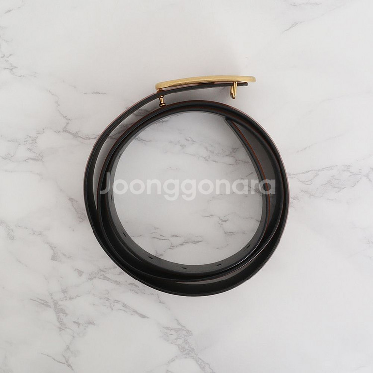 발렌티노 V로고 3Y2T0Q90 가죽 벨트--5