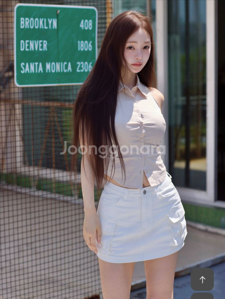 카인다미 골반볼륨업 코튼 투포켓 치마바지_골반뽕치마--0