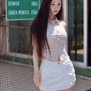 카인다미 골반볼륨업 코튼 투포켓 치마바지_골반뽕치마