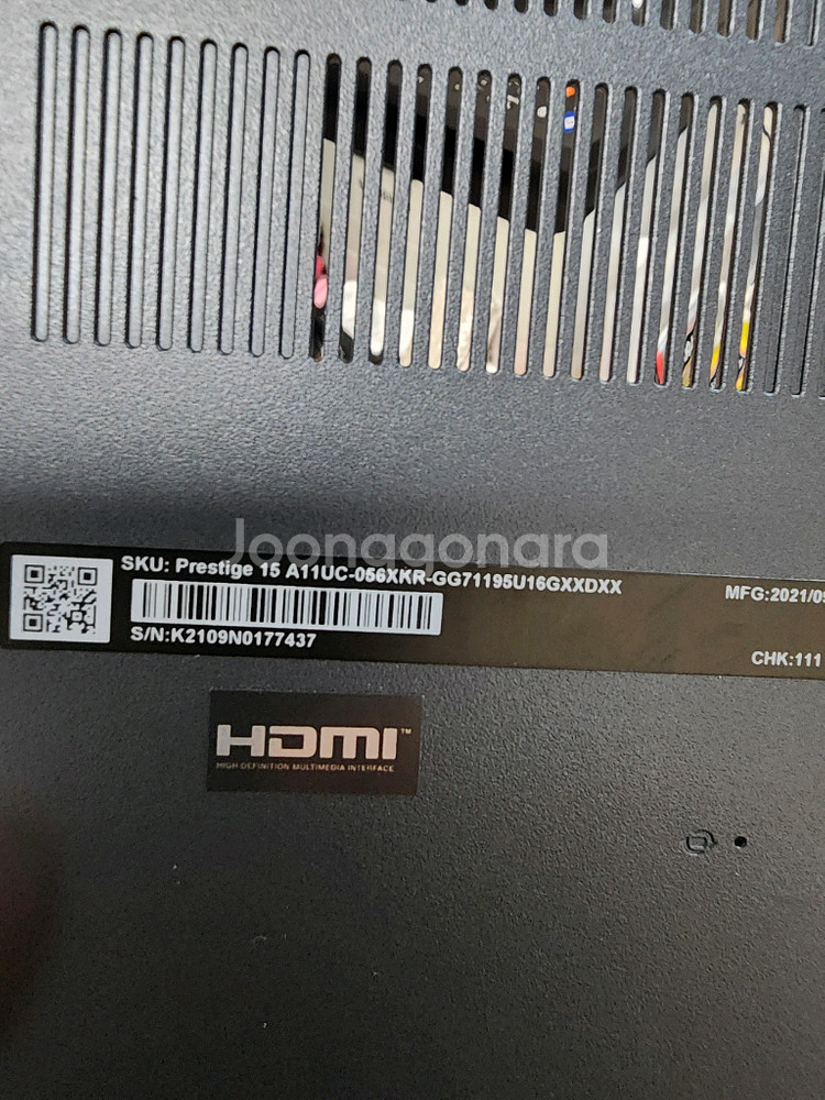 msi 게임용노트북 부품용으로 팝니다--4