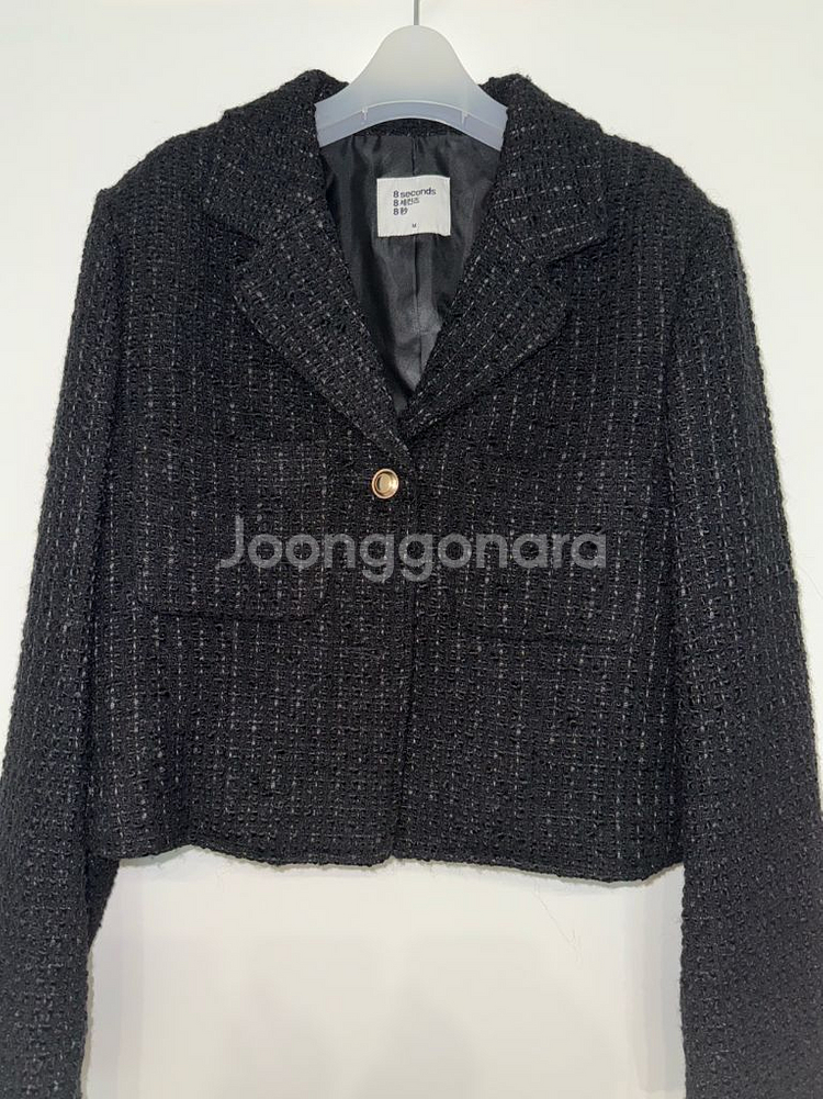 (거의새거) 에잇세컨즈 울 블렌디드 조직감 숏 재킷--3