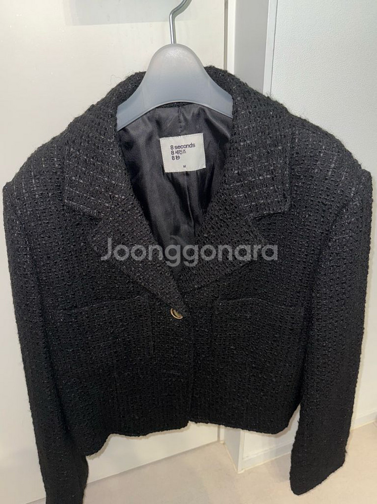 (거의새거) 에잇세컨즈 울 블렌디드 조직감 숏 재킷--2