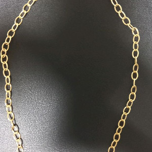14k 5.1mm 오벌체인 목걸이 시착만해봄