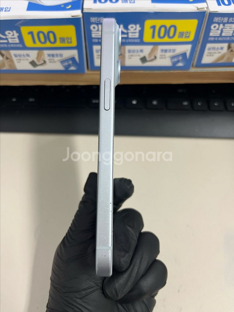 아이폰15 256G 블루 A급!--4