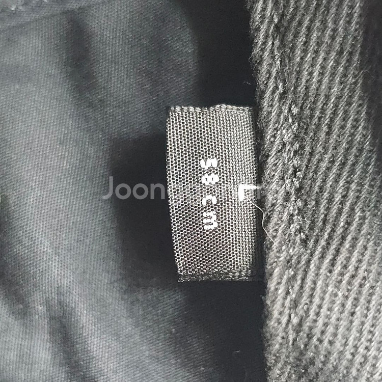 발렌시아가 프론트 크루 로고 블랙 베이스볼 캡 ( L--7