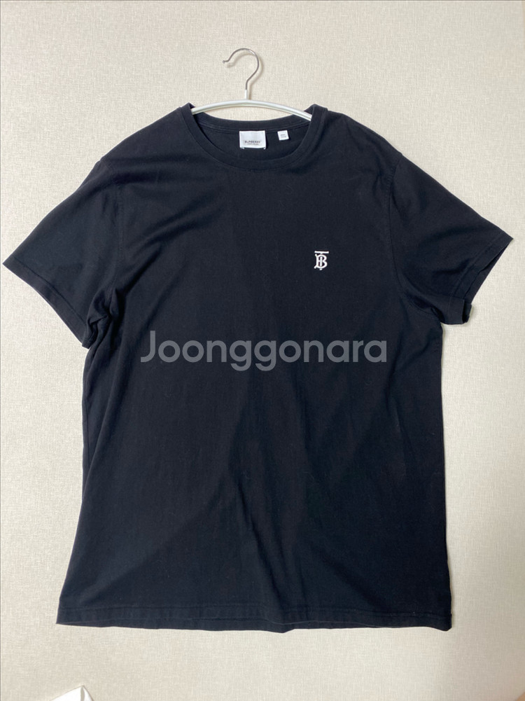 버버리 모노그램 모티프 티셔츠 블랙 xxl--1