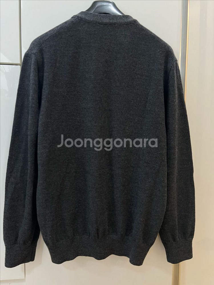 25fw 라코스테 차콜 울가디건 5사이즈 (새상품)--1
