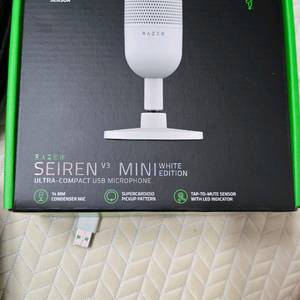 레이저 Seiren V3 Mini 화이트 마이크