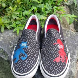 Vans x크루키드 스케이드보드 콜라보 슬립온28.5