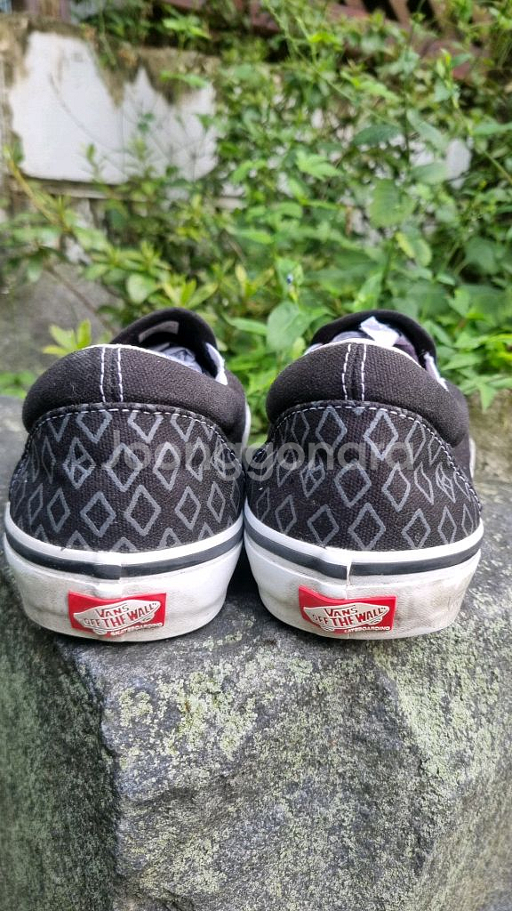 Vans x크루키드 스케이드보드 콜라보 슬립온28.5--1