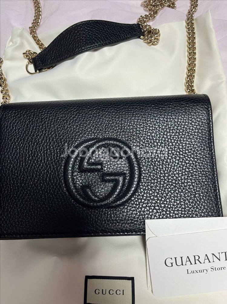 구찌 인터로킹 G 체인백--0