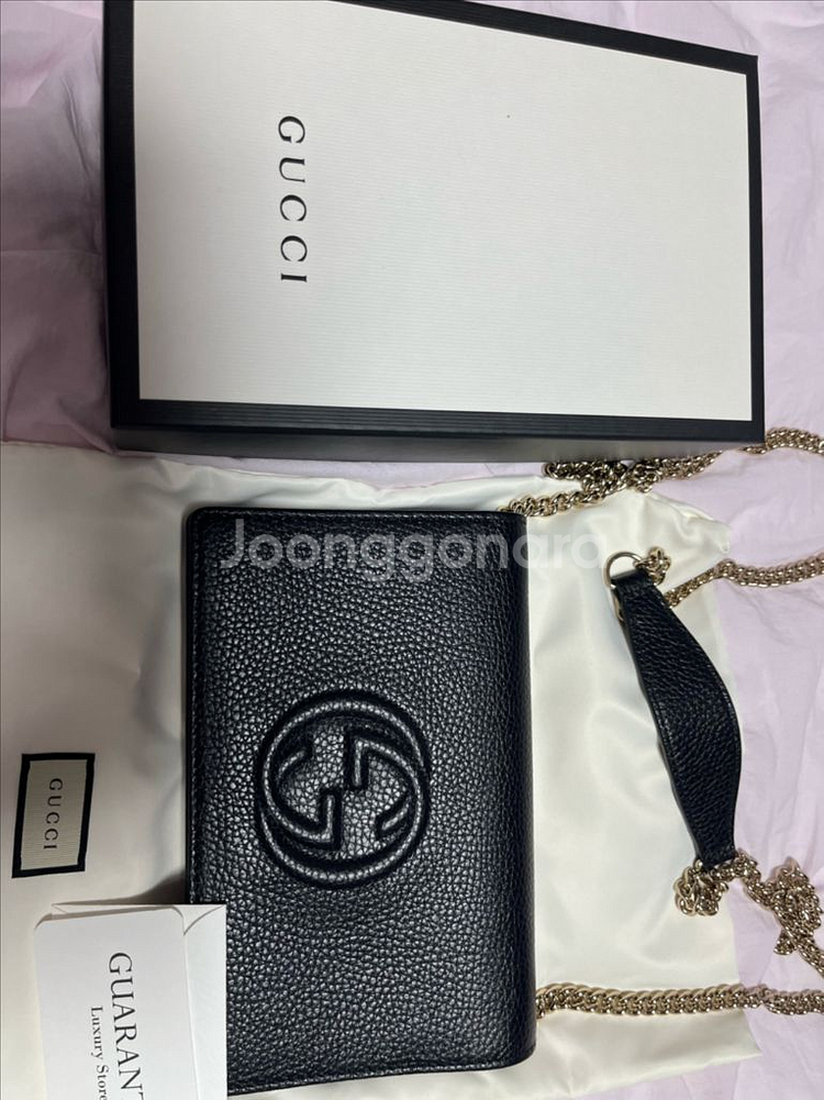 구찌 인터로킹 G 체인백--1