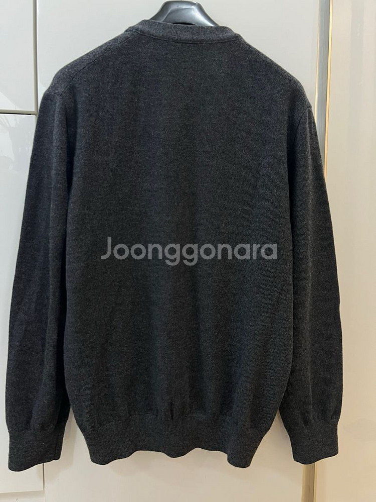 25fw 라코스테 차콜 울가디건 5사이즈 (새상품)--1