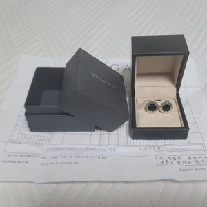 [무료배송][BVLGARI] 불가리 오닉스 커프스 버튼
