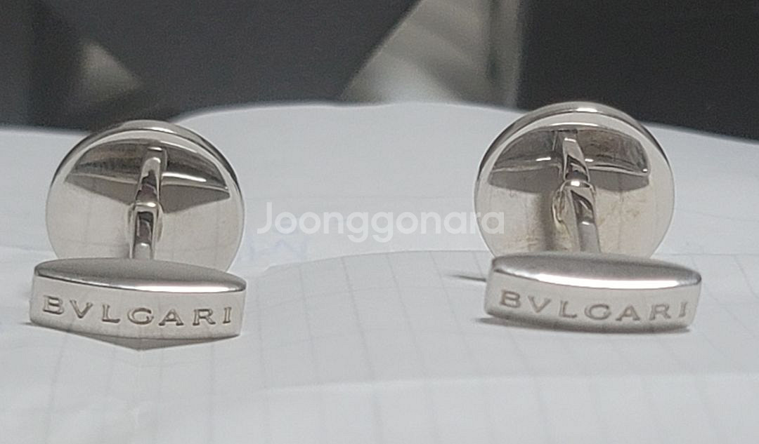 [무료배송][BVLGARI] 불가리 오닉스 커프스 버튼--3