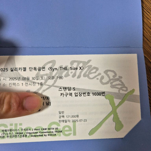 실리카겔 콘서트 티켓