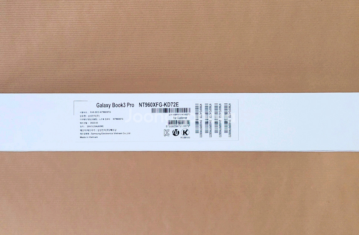 [갤럭시북3] 최고사양 NT960XFG-KD72E 1t--4
