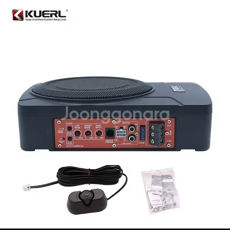 800W 고출력 시트밑 차량용 서브우퍼, 카오디오--1