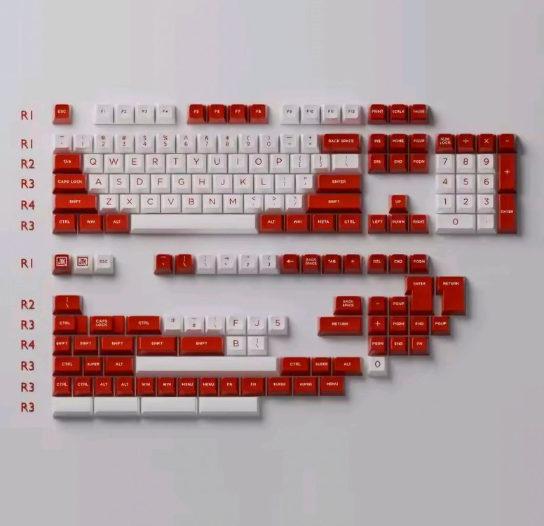 (무료배송) JTK 클래식 레드 키캡 세트--0