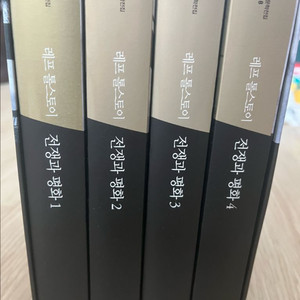 레프 톨스토이 전쟁과 평화 1~4권 세트 박스 케이스
