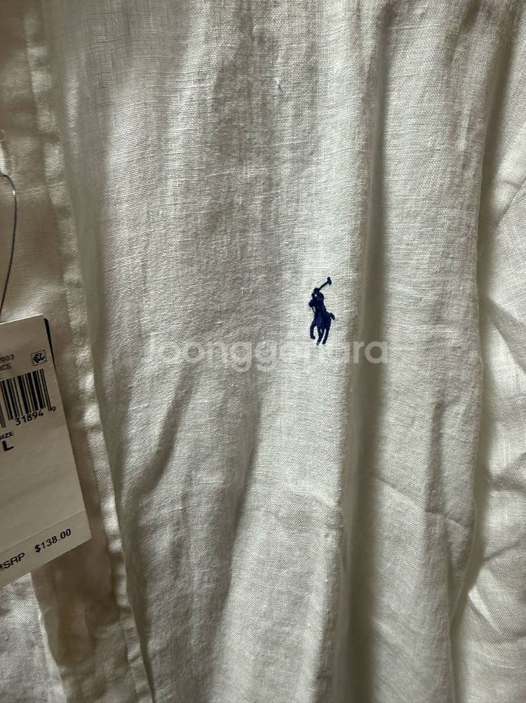 폴로 랄프로렌 린넨셔츠 L 클래식핏 새상품 팝니다--3