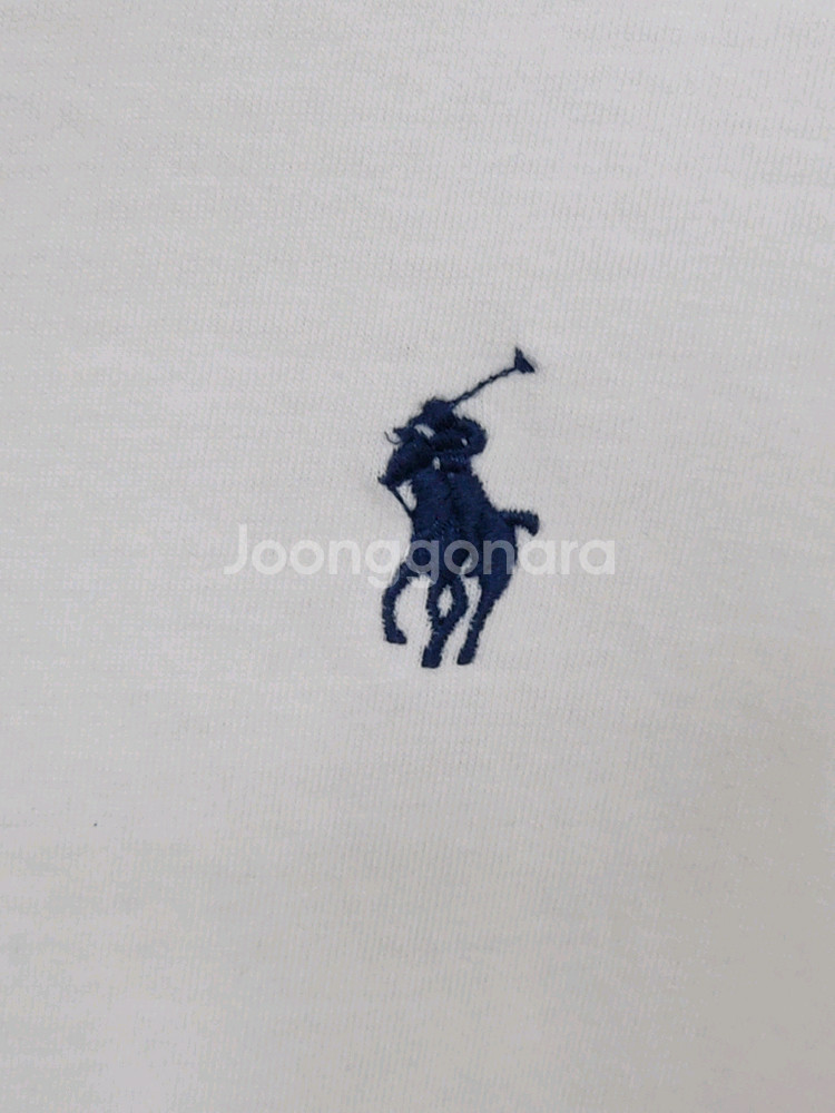 (L) 랄프로렌 폴로 반팔티 화이트 로고 면티셔츠--3