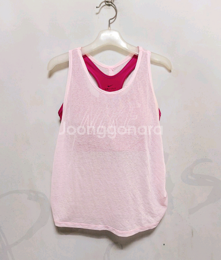 나이키 스포츠투인원브라탑M/헬스 요가 필라테스 힙합--1