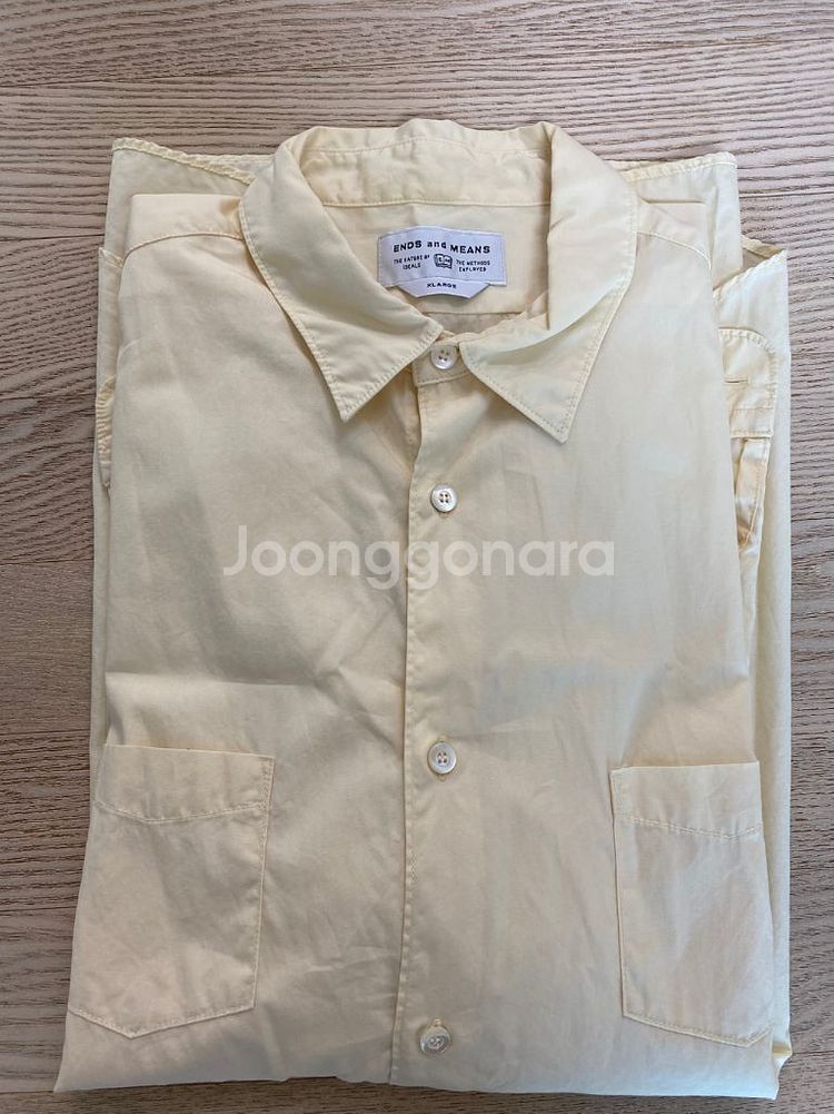 엔즈앤드민즈 올더스셔츠(light yellow -XL)--0