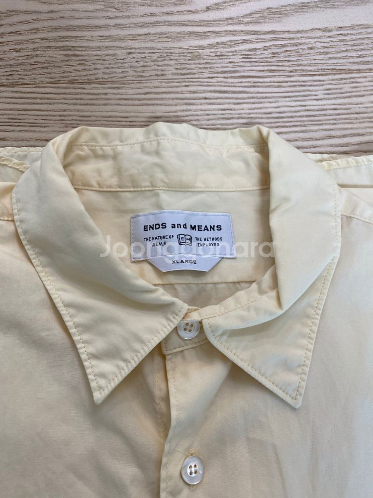 엔즈앤드민즈 올더스셔츠(light yellow -XL)--1