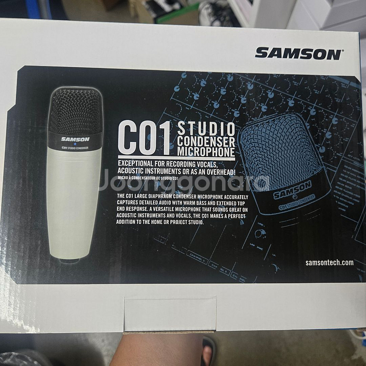 샘슨 C01 스튜디오 녹음용 콘덴서 마이크 판매합니다--0