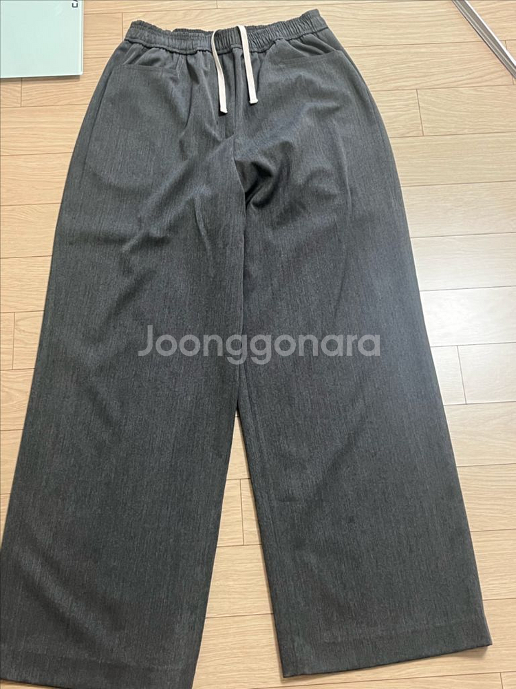 아비에무아 릴렉스드 스트레이드 레그 트라우저 다크 그레--1