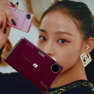 후지필름 파인픽스 Z5 핑크 뉴진스 민지 디카+파우치백