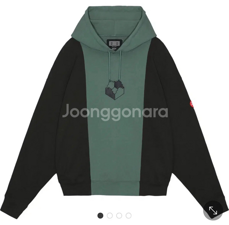 24ss카브엠트 paneled two ton 후드 판매--4