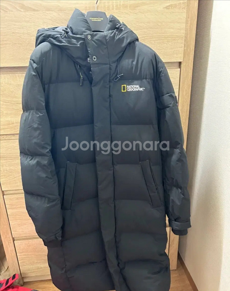 내셔널지오그래픽 롱패딩 블랙 카이만--0