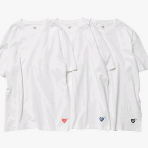 휴먼 메이드 기본 반팔티셔츠 화이트 3팩 M,L,XL