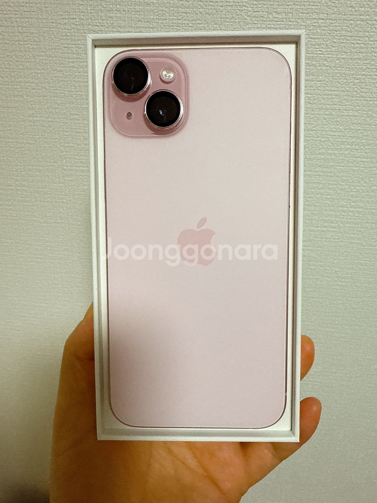 아이폰 15 핑크 256GB 플러스 판매 / 신주쿠구입--2