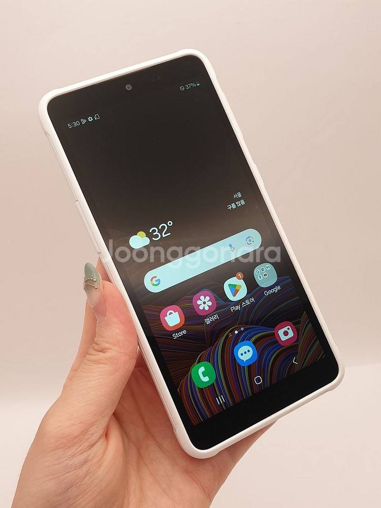자급제 갤럭시X커버5 (G525N) 화이트 64G--0